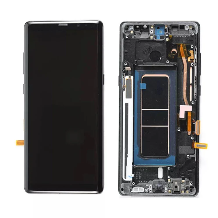 Per Samsung Galaxy Note 8 LCD OLED Screen Screen Digitazer Assembly con frame