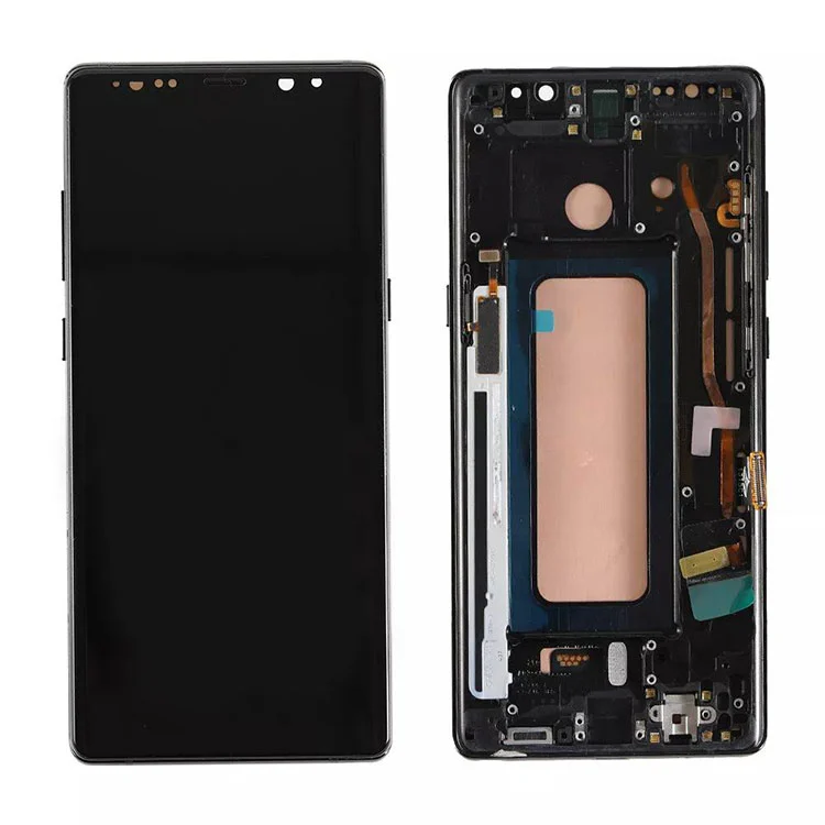 Per Samsung Galaxy Note 8 LCD OLED Screen Screen Digitazer Assembly con frame