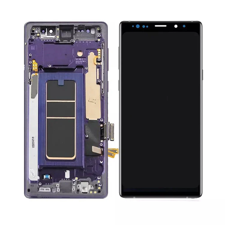 Per Samsung Galaxy Note 9 LCD OLED Screen Screen Digitazer Assembly con frame