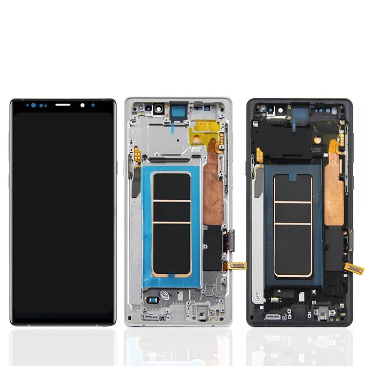 Per Samsung Galaxy Note 9 LCD OLED Screen Screen Digitazer Assembly con frame