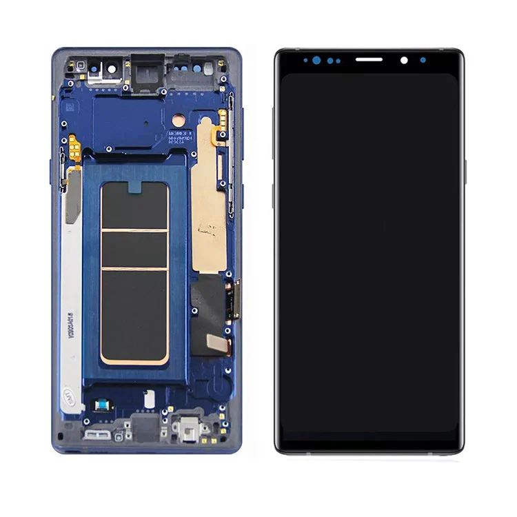 Per Samsung Galaxy Note 9 LCD OLED Screen Screen Digitazer Assembly con frame