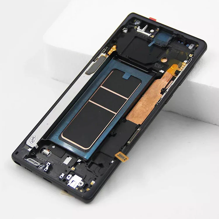 Per Samsung Galaxy Note 9 LCD OLED Screen Screen Digitazer Assembly con frame