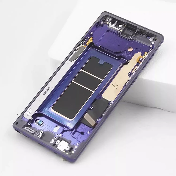 Per Samsung Galaxy Note 9 LCD OLED Screen Screen Digitazer Assembly con frame