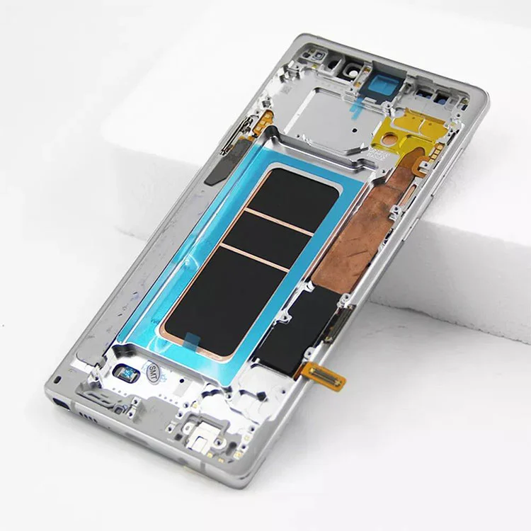 Per Samsung Galaxy Note 9 LCD OLED Screen Screen Digitazer Assembly con frame