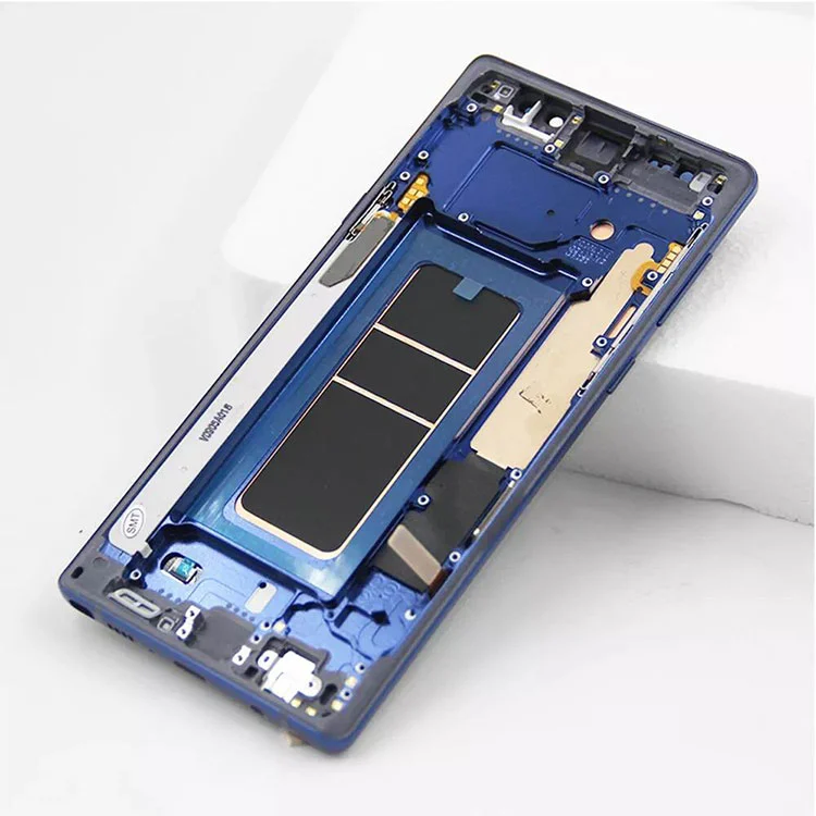 Per Samsung Galaxy Note 9 LCD OLED Screen Screen Digitazer Assembly con frame
